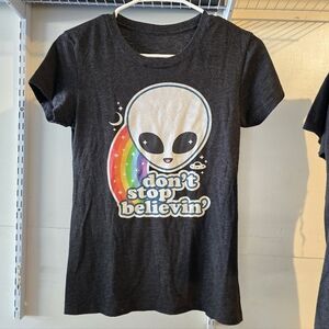 Alien Graphic Kids T-Shirt - Black